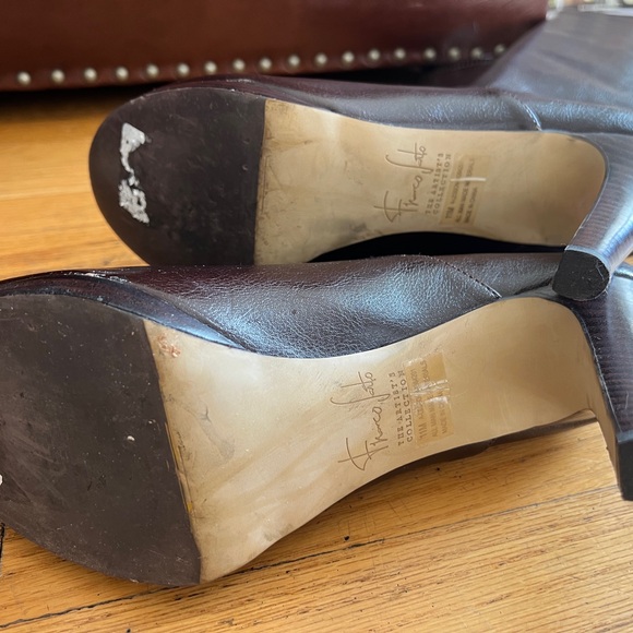 Franco Sarto, The Artist’s Collection Traspira knee high brown boots, size 11 - Picture 6 of 10